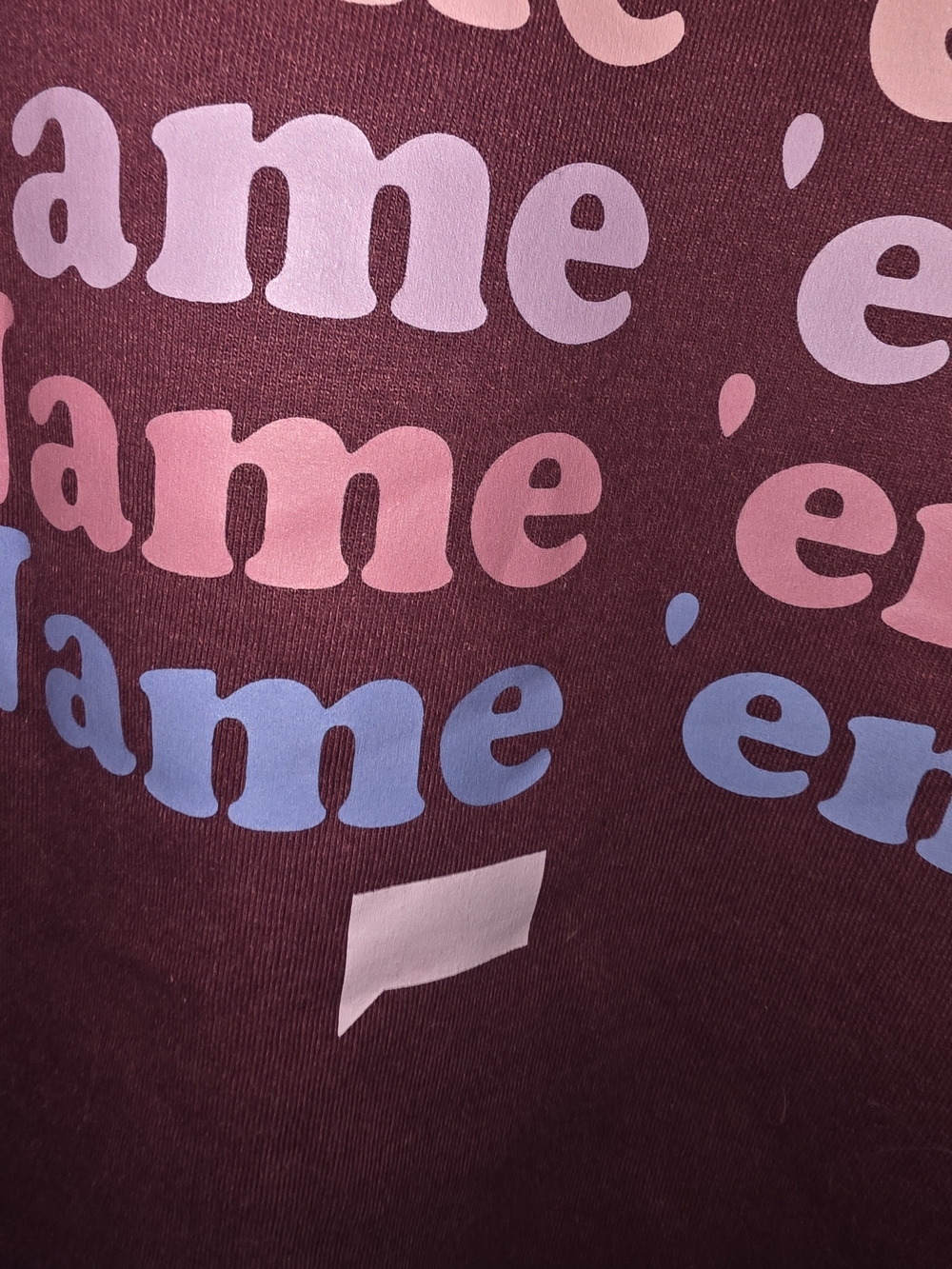Bravo Burgundy "Name 'em" Graphic Crewneck Sweatshirt - Picture 3 of 3